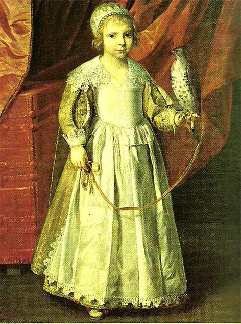 Philippe de Champaigne little girl with falcon